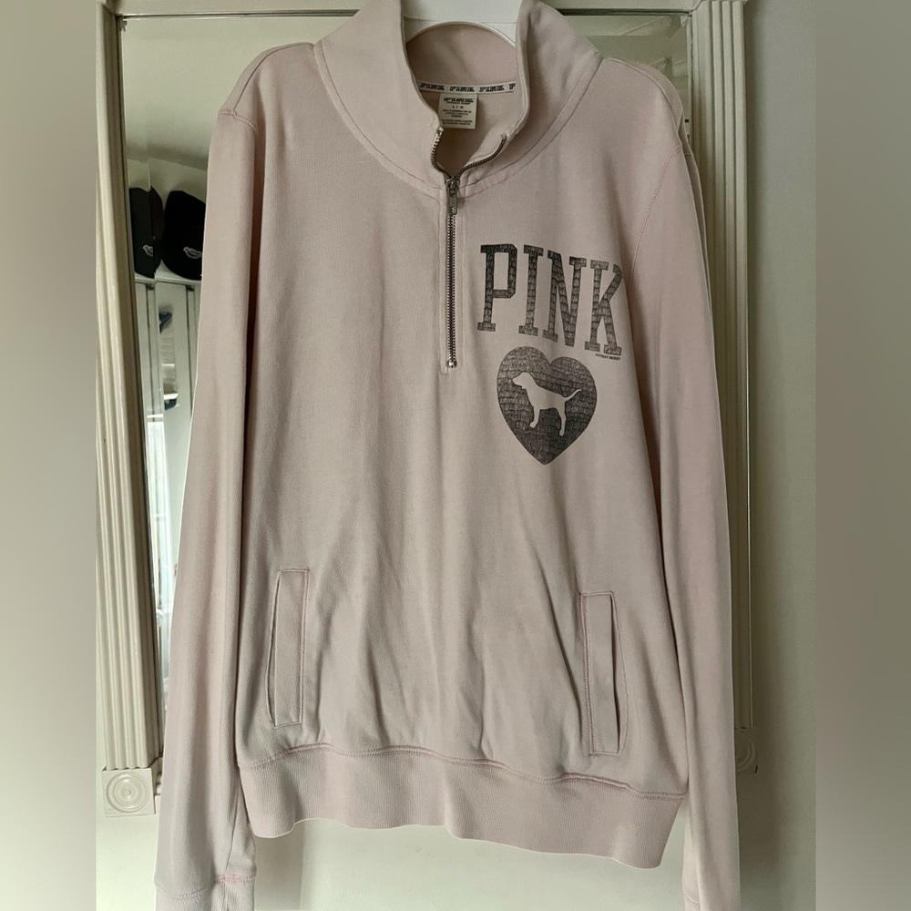 Quarter zip sweat shirt